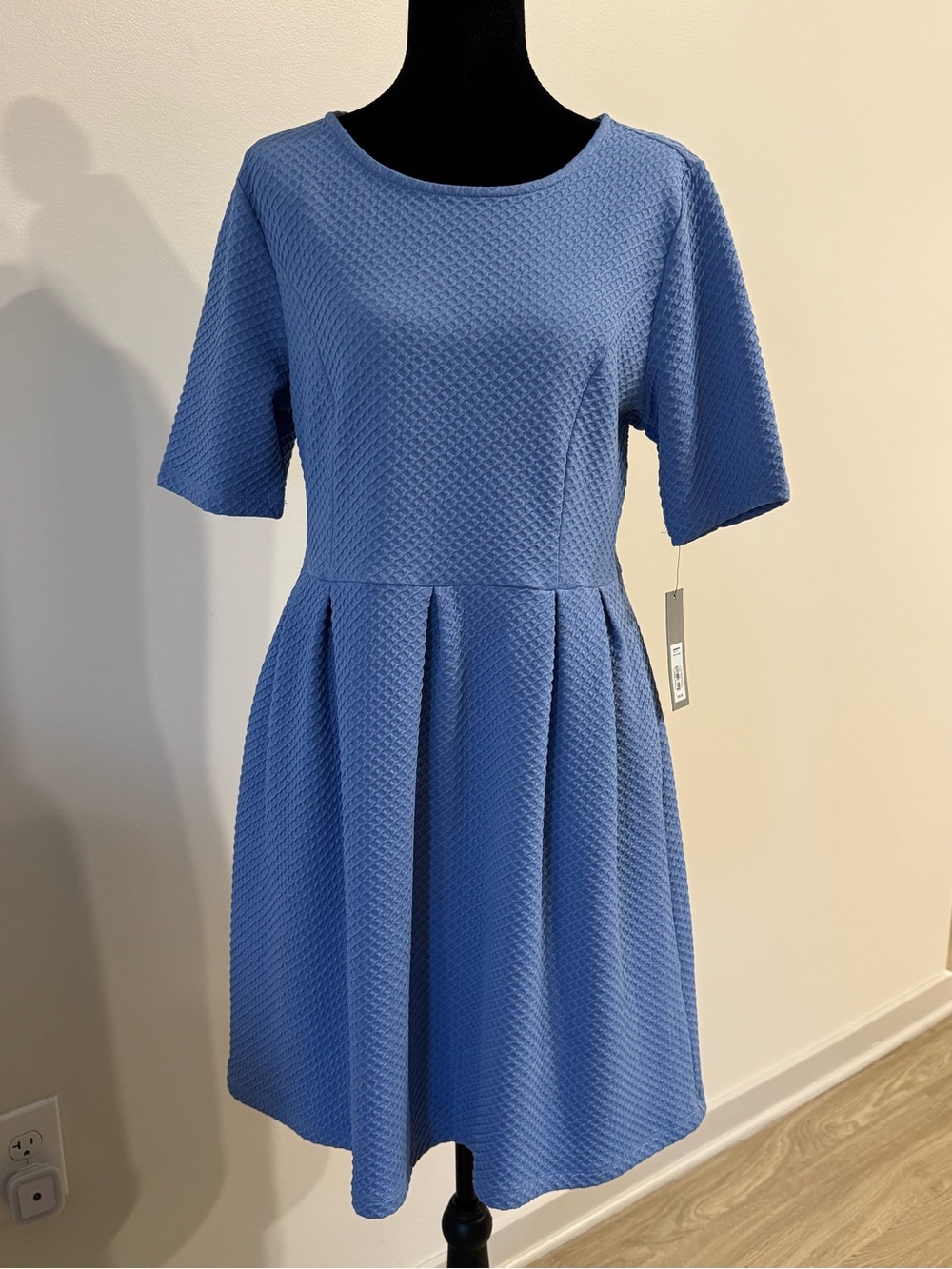 Apt. 9 Textured Sky Blue Midi Dress